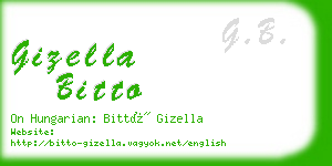 gizella bitto business card